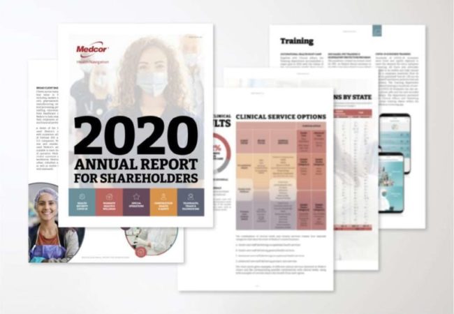 Marlena Clark Marketing and Design - Annual Report-Medcor 2020 - blur