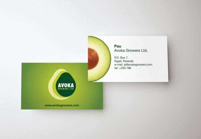 3D Illustration. Mockup of two blank white business cards. Busin